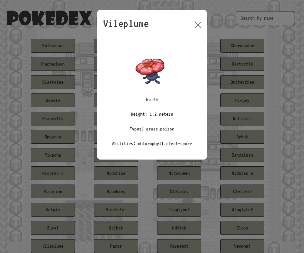 pokedex app screenshot